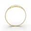 Jemný zlatý prsten se zirkony 0,96g