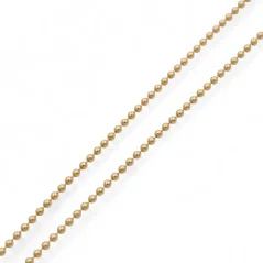 Zlatý řetízek s kuličkami 50cm