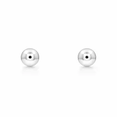 Minimalistické stříbrné peckové náušnice