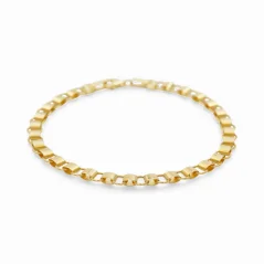 Luxusní zlatý náramek plochý 19cm 4,34g