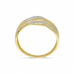 Zlatý prsten kombinovaný 1,67g