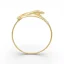 Jemný designový zlatý prsten se zirkonem 0,91g