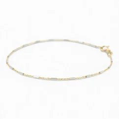 Zlatý náramek Anker zdobený 18cm