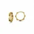 Zlaté náušnice Kruhy 1 cm zdobené 2,03g