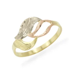 Vintage prsten z kombinovaného zlata 1,70g