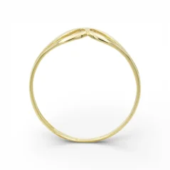 Zlatý prsten do špičky zdobený 0,94g