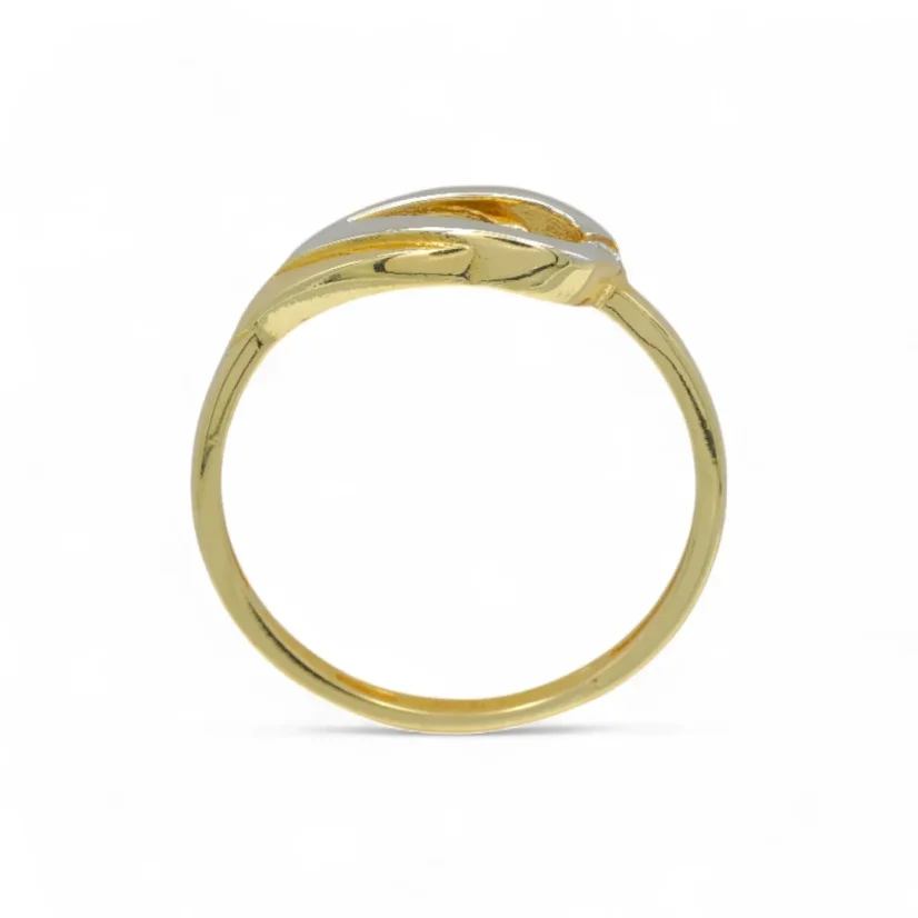 Zlatý prsten kombinovaný s kamínkem 1,26g