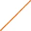 Zlatý tenisový náramek s oranžovými zirkony 18cm