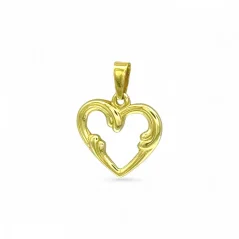 Zlatý přívěsek srdce 1,23g