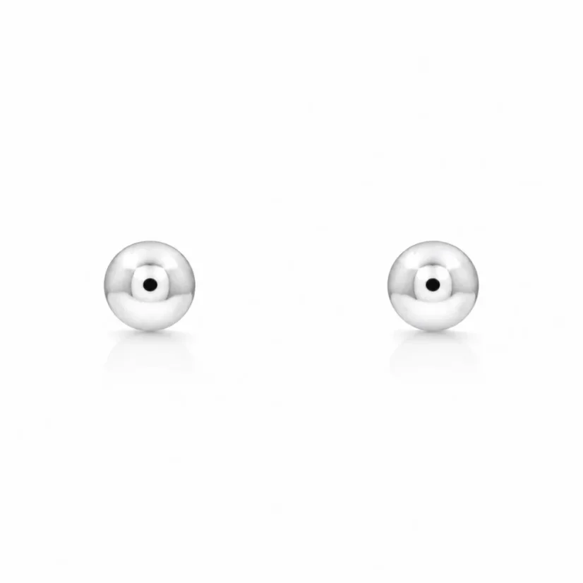 Minimalistické stříbrné peckové náušnice