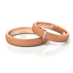 Elegantní set snubních prstenů s brilianty