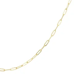 Zlatý řetízek Paperclip 50cm