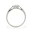 Jemný zásnubní stříbrný prsten se zirkonem