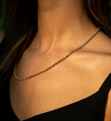 Zlatý řetízek Valis 3D 50cm