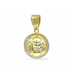 Zlatý přívěsek gravírovaný Míč 1,53g