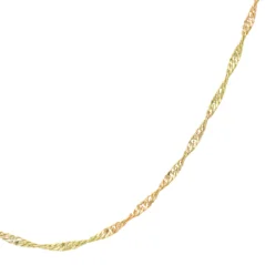 Zlatý řetízek Singapore dvojbarevný 55cm 2,55g