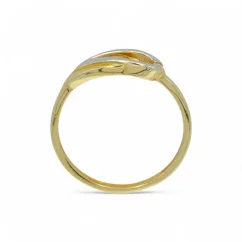 Zlatý prsten kombinovaný s kamínkem 1,26g