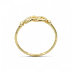 Elegantní prsten celozlatý Smyčka