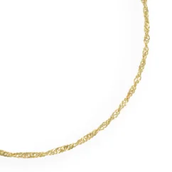 Jemný zlatý náramek Singapore 23cm 0,96g