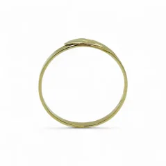 Minimalistický celozlatý prsten s rytinou 1,38g