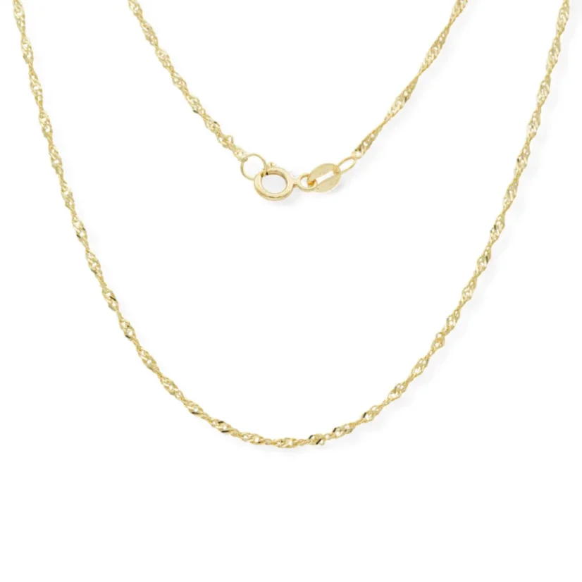 Zlatý řetízek Singapore 45cm