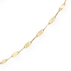 Zlatý náramek Lip Chain 18cm