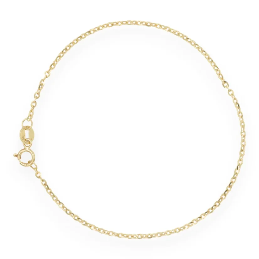 Zlatý náramek Anker 18cm