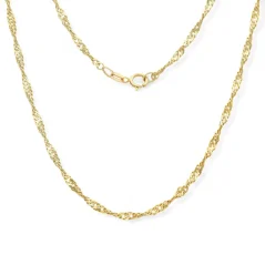 Zlatý řetízek Singapore 50cm 4,58g