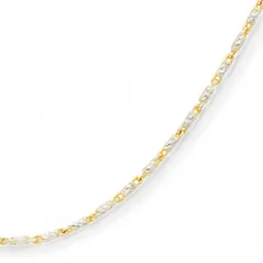 Zlatý řetízek válečkový z kombinovaného zlata 45cm