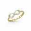 Zlatý prsten kombinovaný Nekonečno s gravírem 1,36g