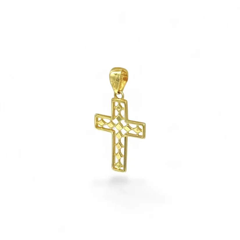 Celozlatý přívěsek Křížek 0,74g