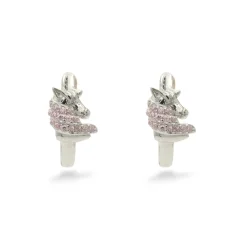 Stříbrné kruhové náušnice 1,6cm s jednorožci