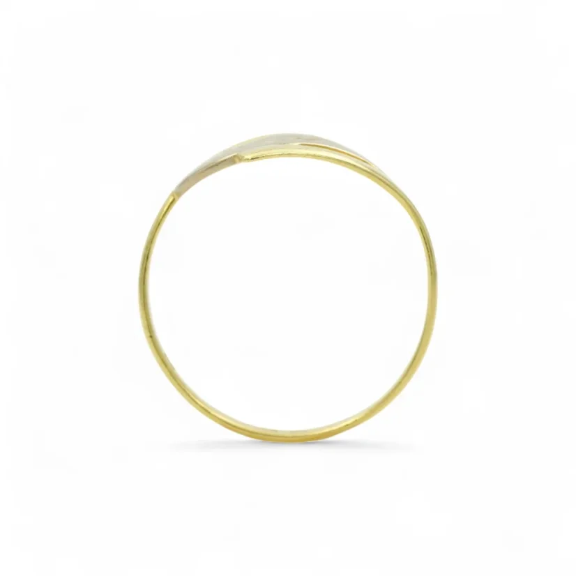 Jemný prsten z kombinovaného zlata 1,19g