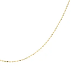 Jemný zlatý řetízek s válečky 45cm