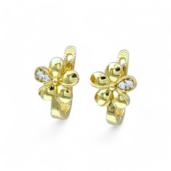 Zlaté dětské náušnice Květinka 1,58g