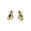 Elegantní zlaté náušnice pecky se zirkony 1,45g