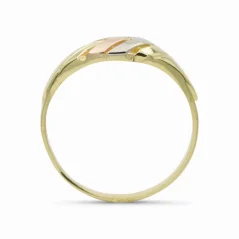 Vintage prsten z kombinovaného zlata 2,45g