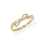 Elegantní zlatý prsten nekonečno
