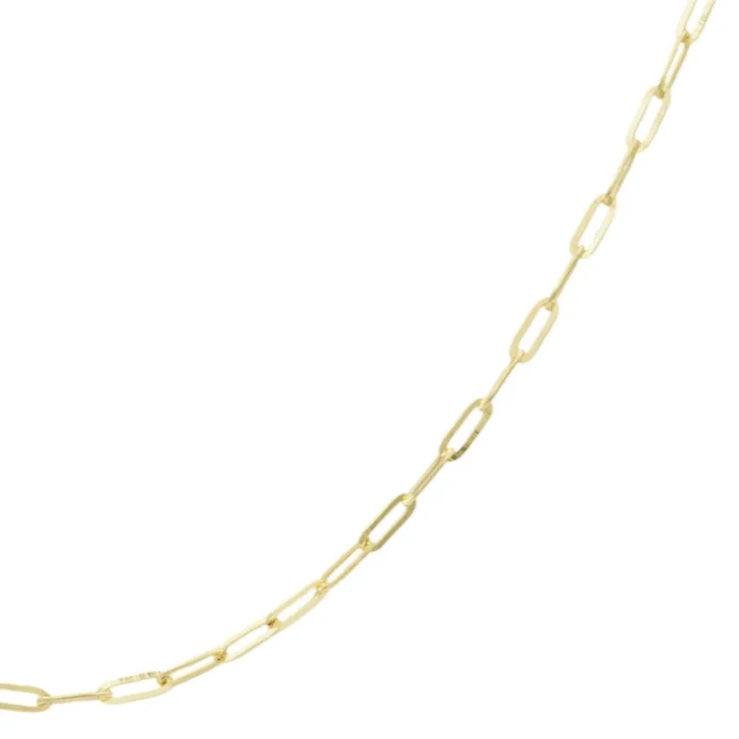 Zlatý řetízek Paperclip 45cm