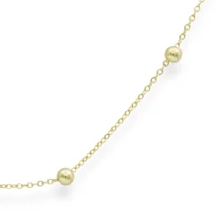 Zlatý řetízek Anker s kuličkami 42cm 2,56g