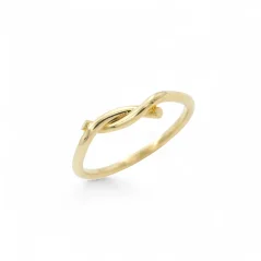 Minimalistický zlatý prsten proplétaný 1,66g