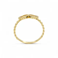 Moderní zlatý prsten křídla 1,22g