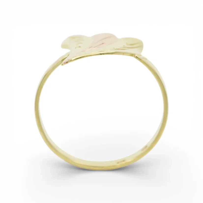 Výrazný vintage prsten z kombinovaného zlata 1,82g