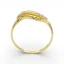 Zlatý prsten ve tvaru vlnky se zirkony 1,90g