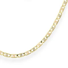 Zlatý kombinovaný řetízek Valentino 44cm 4,19g