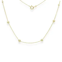 Zlatý řetízek Anker s kuličkami 42cm 2,56g