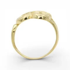 Zdobený zlatý prsten s gravírováním 1,98g