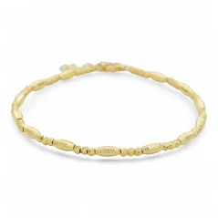 Zlatý náramek s gravírovanými prvky 19-22cm