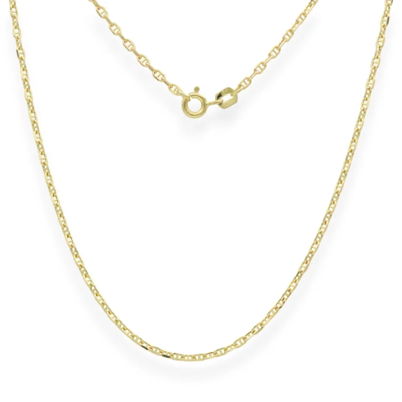 Zlatý řetízek Anker zdobený 55cm 2,43g