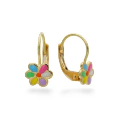 Dětské zlaté náušnice květinky 1,64g